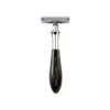 Edwin Jagger Plaza Imitation Black Marble DE Razor + Free Feather Blades