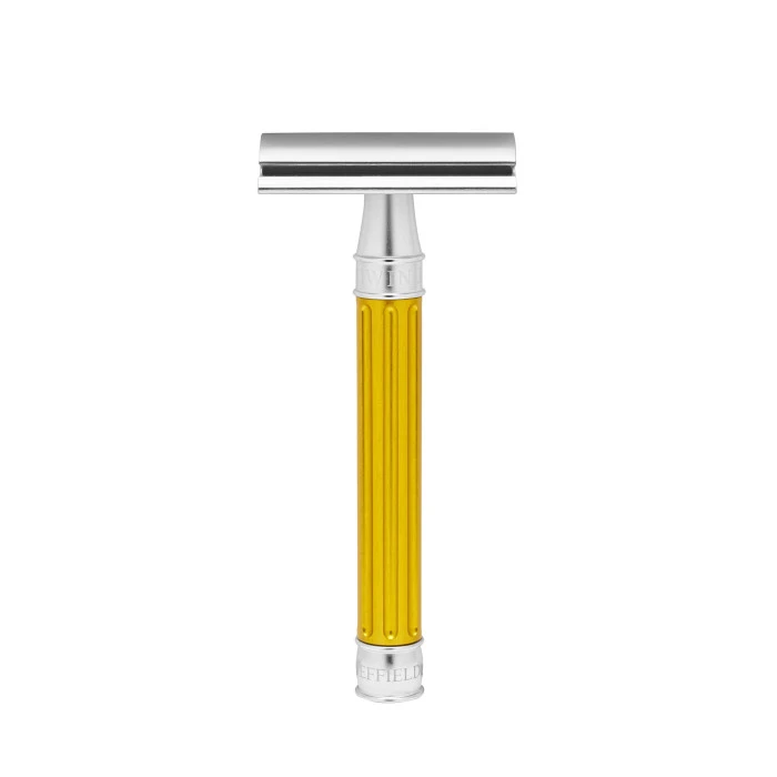 Edwin Jagger 3ONE6 Stainless Steel Anodised Yellow DE Safety Razor 1 Edwin Jagger 3ONE6 Stainless Steel Anodised Yellow DE Safety Razor