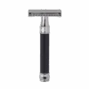 Edwin Jagger DE86 Black Octagonal DE Safety Razor (Closed Comb)