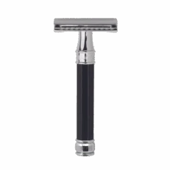 Edwin Jagger DE86 Black Octagonal DE Safety Razor (Closed Comb)