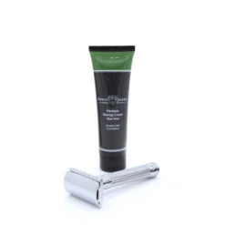 Edwin Jagger Chrome Lined DE89L Safety Razor With Aloe Vera Shaving Cream Tube -Pure Living Deals Store de89l av tube