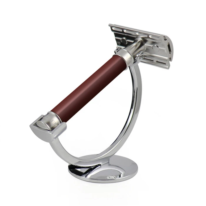 Edwin Jagger 3ONE6 Stainless Steel Burgundy DE Safety Razor 4 Edwin Jagger 3ONE6 Stainless Steel Burgundy DE Safety Razor - Image 4