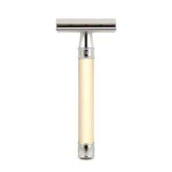 Edwin Jagger 3ONE6 Stainless Steel Imitation Ivory DE Safety Razor