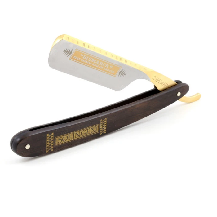 Dovo Bismarck Straight Razor Ebony 6/8" 2 Dovo Bismarck Straight Razor Ebony 6/8" - Image 2