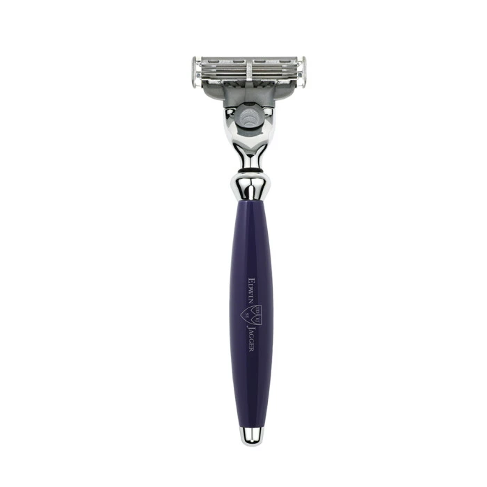 Edwin Jagger Bulbous Blue Mach 3 Razor 1 Edwin Jagger Bulbous Blue Mach 3 Razor