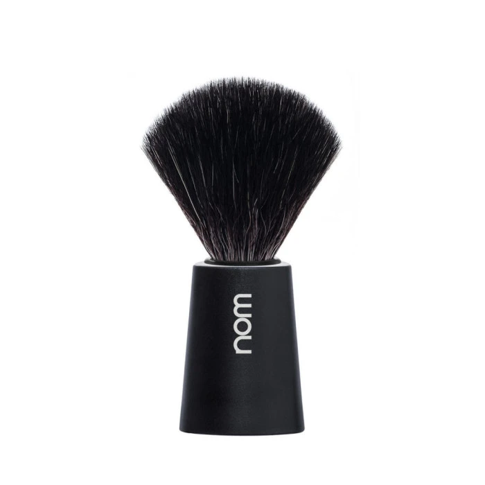 Nom Carl Black Shaving Brush (Black Synthetic) 2 Nom Carl Black Shaving Brush (Black Synthetic) - Image 2