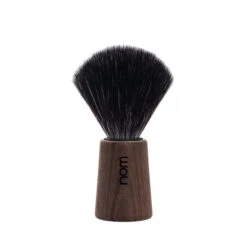 Nom Theo Dark Ash Shaving Brush (Black Synthetic)
