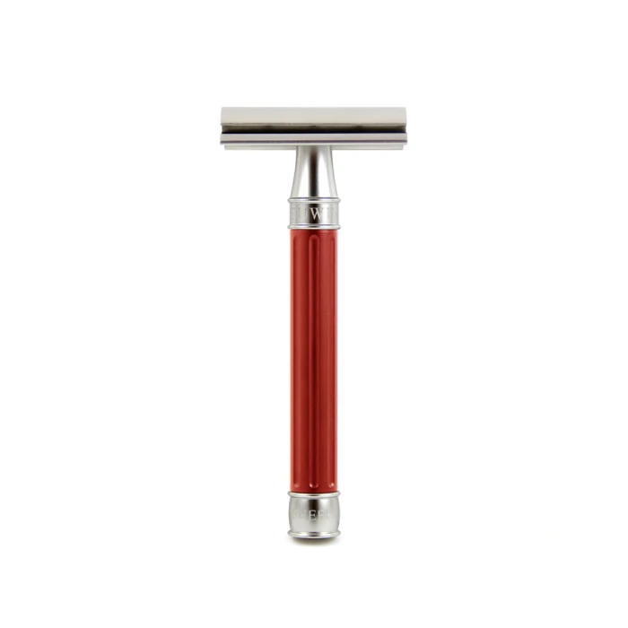 Edwin Jagger 3ONE6 Stainless Steel Anodised Red DE Safety Razor 1 Edwin Jagger 3ONE6 Stainless Steel Anodised Red DE Safety Razor