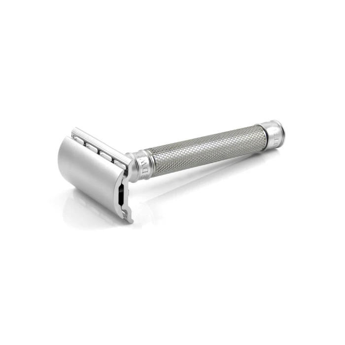 Edwin Jagger 3ONE6 Stainless Steel Knurled DE Safety Razor 2 Edwin Jagger 3ONE6 Stainless Steel Knurled DE Safety Razor - Image 2