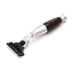 Edwin Jagger Imitation Horn & Chrome Mach 3 Razor -Pure Living Deals Store r362cr 45 degrees